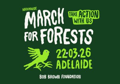 Artwork and graphic for March For Forests - Tarntanya, 12pm 22/03/2026 Tarntanyangga to Parliament House, Tarntanya SA 5000