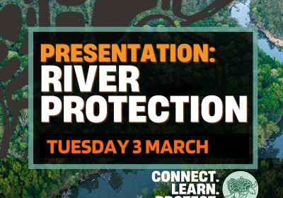 Artwork and graphic for event Presentation: River Protection, 5:30pm-6:30pm 03/03/2026 ECNT Nightcliff Space, 4 Pavonia Place NT 0810
