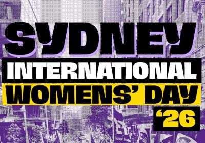 protest for sydney international womens day