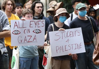 Students for Palestine protest, Magan-djin/Brisbane, March 11