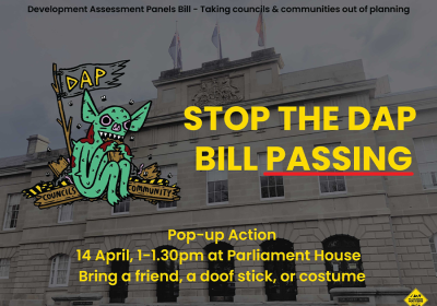 Image with information about DAP pop-up action