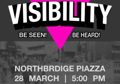 Slide advertising the Trans Day of Visibilty