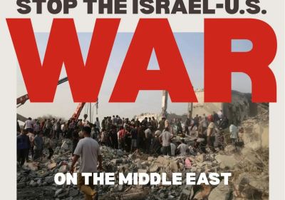 Artwork and graphic for event Stop the Israel-U.S. War on the Middle East, 2pm 29/03/2026 Northbirdge Piazza, 142 Lake St, Northbridge WA 6003