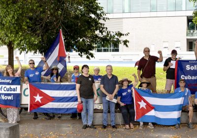 Solidarity with the Nuestra América Convoy to Cuba in Magan-djin/Brisbane