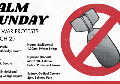 palm sunday anti war rallies