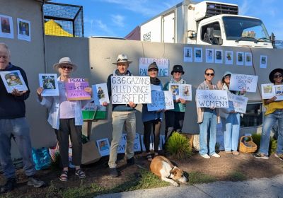 Photo of Nillumbik 4 Palestine Sunday protest crew