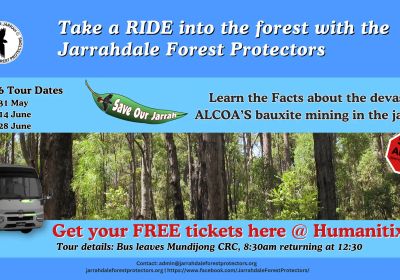 Artwork and graphic for event Jarrahdale Forest Fact Tours 2026 - Round 2
