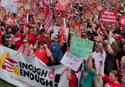 teachers in tasmania on strike