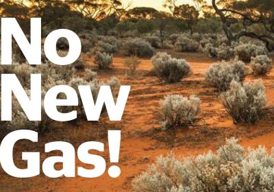 Artwork and graphic for event No New Gas!