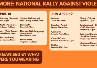 no more national rally against violence 
