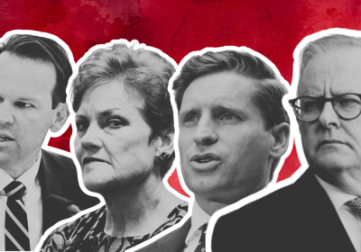 matt canavan, pauline hanson, andrew hastie and anthony albanese