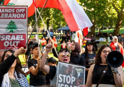 Hands off Lebanon rally, April 11