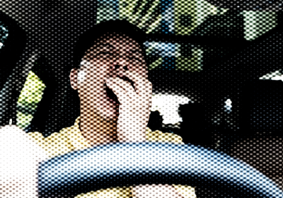 driver yawning