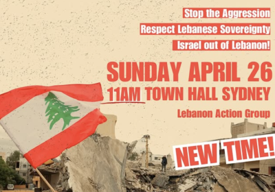 Hands off Lebanon rally