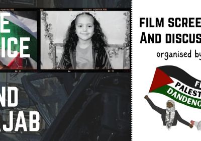Artwork and graphic for event Free Palestine Dandenong community screening of The Voice of Hind Rajab, 6om 12/05/2026 St James Anglican Church, 53 Langhorne St, Dandenong VIC 3175