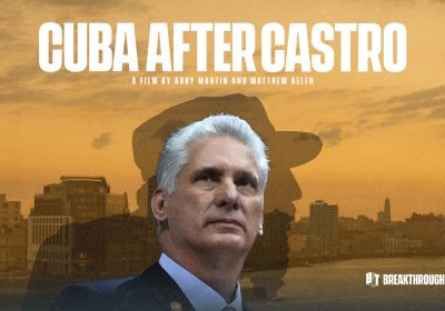 Graphic advertising the film 'Cuba after Castro'