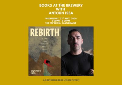 Artwork and graphic for event Books At The Brewery with Antoun Issa, 6pm-8pm 27/05/2026 The Taproom, Shedshaker Brewing, 9 Walker Street, Castlemaine Victoria 3450