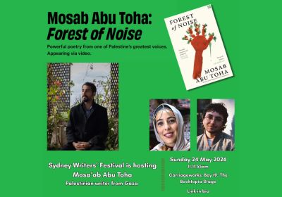Artwork and graphic for event Mosab Abu Toha: Forest of Noise