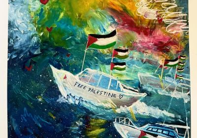 Free Palestine artwork, artist unknown