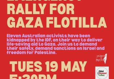 Sydney Emergency Rally for Sumud Gaza Flotilla