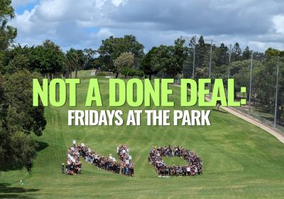 Artwork and graphic for event Not A Done Deal: Fridays at the Park