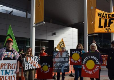 Extinction Rebellion South Australia activists protesting