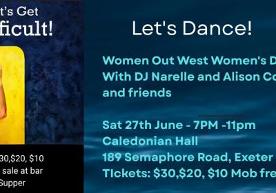 Artwork and graphic for event Let's Get Difficult, 7pm-11pm 27/06/2026 Caledonian Hall, 189 Semaphore Rd, Exeter SA 5019
