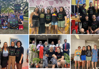 Photo collage of Protect Larrakia Country and Return Lee Point campaign photos