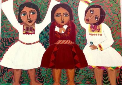 Artwork of Palestinian women