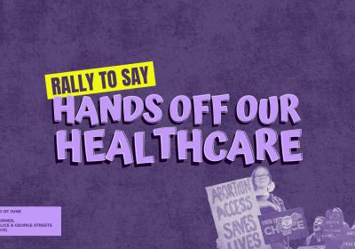 Hands Off Our Healthcare - community rally