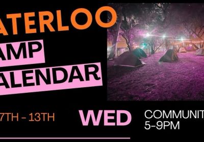 Artwork for event Save Waterloo Encampment Community BBQ, 5pm-9pm 10/06/2026 Save Waterloo Encampment, 251 Cope St, Waterloo NSW 2017