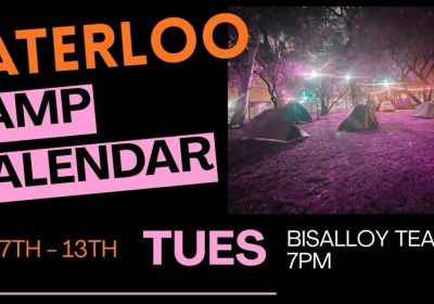 Artwork for event Save Waterloo Encampment - Bisalloy picket teach-in, 7pm 09/06/2026 Save Waterloo Encampment, 251 Cope St, Waterloo NSW 2017
