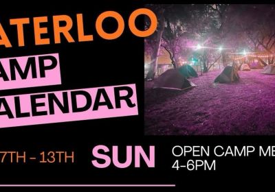 Artwork for event Save Waterloo Encampment open camp meeting, 4pm-6pm 07/06/2026 251 Cope St, Waterloo NSW 2017