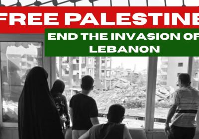 Artwork and main image for event listing "Free Palestine – End the invasion of Lebanon" 1pm 21/06/2026 Forrest Place, Forrest Pl Boorloo WA 6000