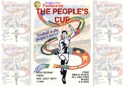 Artwork and main image for event listing "The People's Cup" 11am 18/07/2027 Footscray Park, 40 Maribyrnong Blvd, Footscray VIC 3011