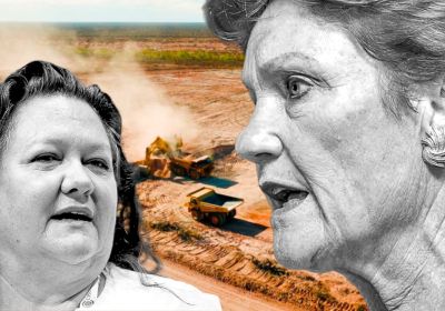 pauline hanson and gina rinehart mining