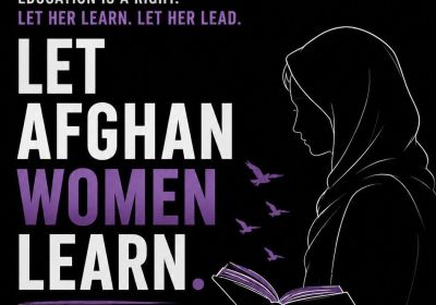 Artwork and image for event "Solidarity protest: Let Afghan Women Learn" 4pm 19/06/2026 Parliament House, North Terrace, Tarntanya SA 5000