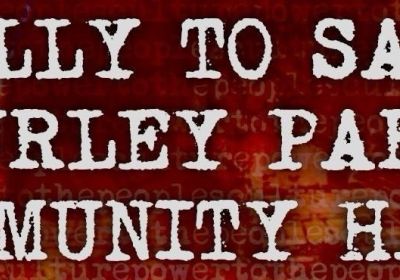 Artwork and image for event "Rally to Save Hurley Park Community Hall" 4pm 14/07/2026 Mawson Park, Lot 1 Queen St, Campbelltown NSW 2560