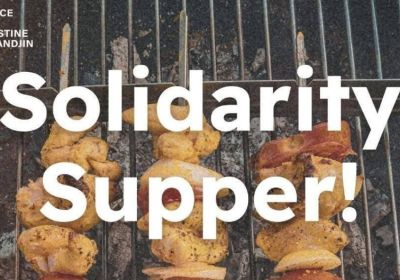 Artwork and image for event "Solidarity Supper" 3pm 04/07/2026 Northey Street City Farm, 16 Victoria St, Windsor QLD 4030