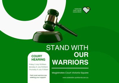 Stand With Our Warriors at Adelaide Magistrates Court
