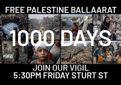 Artwork and image for event "Candlelight Vigil: 1,000 Days of Genoclde" 5:30pm 03/07/2026 