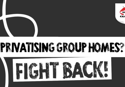 Artwork and image for event "Stop SCL Privatisation Rally" 1:30pm 16/07/2026  Solidarity Park, corner Parliament Place and, Harvest Terrace, West Perth WA 6005