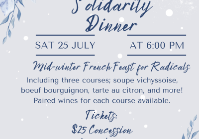 Mid Winter Solidarity Dinner