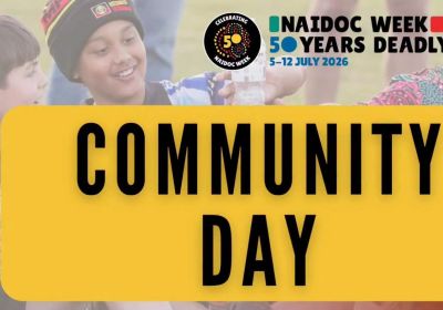 Artwork and image for event "Mparntwe 2026 NAIDOC Community Day" 10am 06/07/2026 Alice Springs Town Council Lawns, 93 Todd St, Alice Springs NT 0870