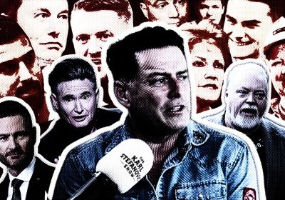 Karl stefanovic, Dave's Hughes, Kyle andilands, alt right figures, Pauline Hanson Gina rinehart
