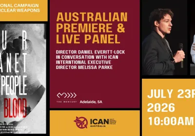 Artwork and image for event "Australian Premiere: 'Our Planet, The People, My Blood' documentary" 10am-12pm 23/07/2026 The Mercury, 13 Morphett St, Adelaide SA 5000