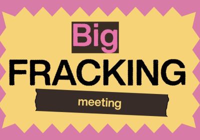 Artwork and image for event "Big Fracking Meeting – Anti-fracking campaign and volunteer launch meeting" 6pm 22/07/2026 Environment Centre NT Nightcliff Space, 1 Pavonia pl (opposite Oleander St), Nightcliff NT 0810