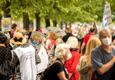 A 2021 protest against the AfD