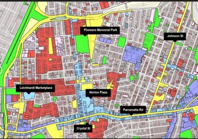map of leichhardt with fairer future plans 