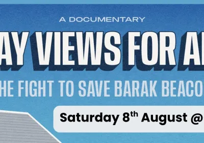 Artwork and image for event "Film screening: Bay Views for All" 1pm 08/08/2026 Geelong Trades Hall, 127 Myers St, Djilang VIC 3220